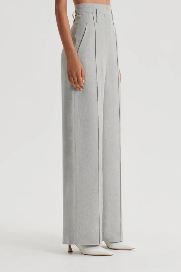 Trousers Women Scanlan Theodore DRAPED TAILORED TROUSER Palegrey Trousers Women Scanlan Theodore DRAPED TAILORED TROUSER Palegrey