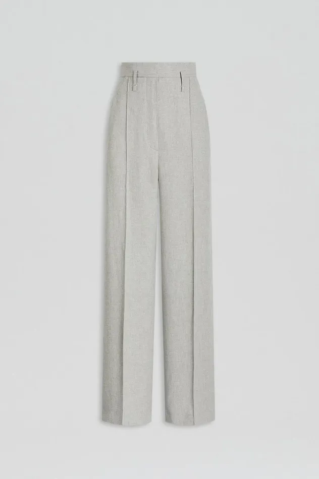 Trousers Women Scanlan Theodore DRAPED TAILORED TROUSER Palegrey Trousers Women Scanlan Theodore DRAPED TAILORED TROUSER Palegrey
