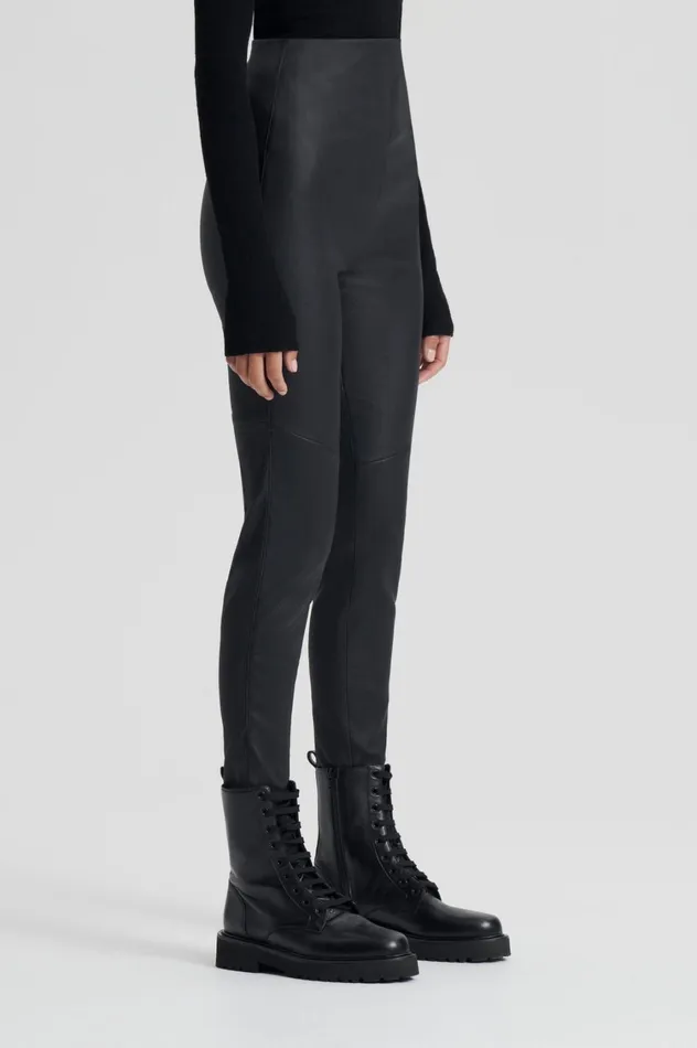Trousers Women Scanlan Theodore STRETCH LEATHER LEGGING Black Trousers Women Scanlan Theodore STRETCH LEATHER LEGGING Black