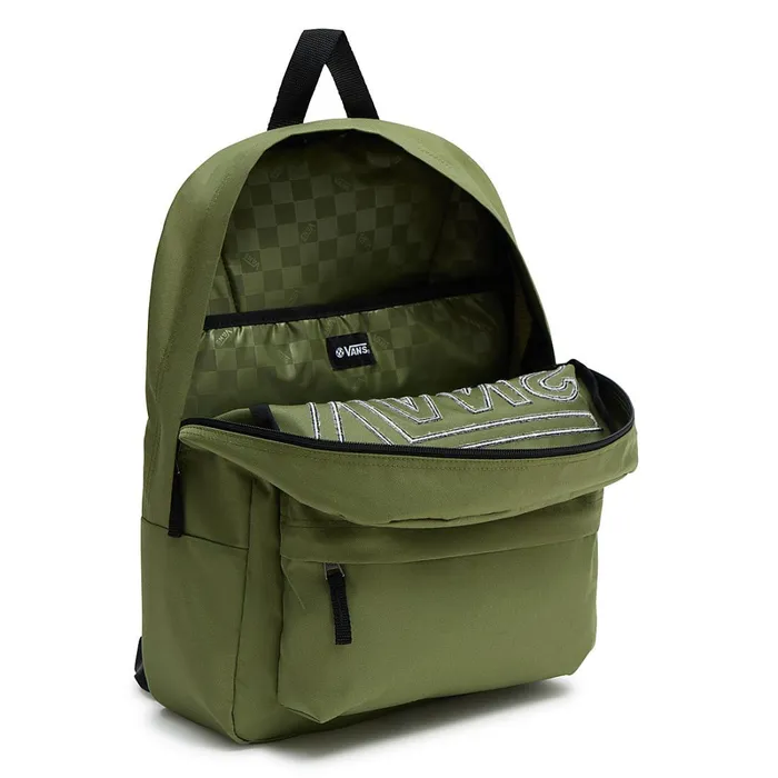 Vans Bags and Backpacks Women Realm Flying V Backpack Green