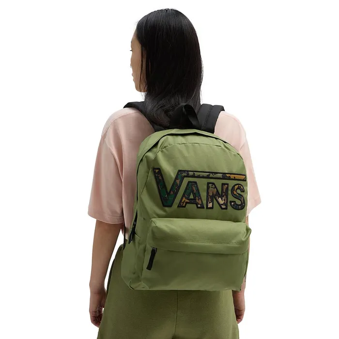 Vans Bags and Backpacks Women Realm Flying V Backpack Green
