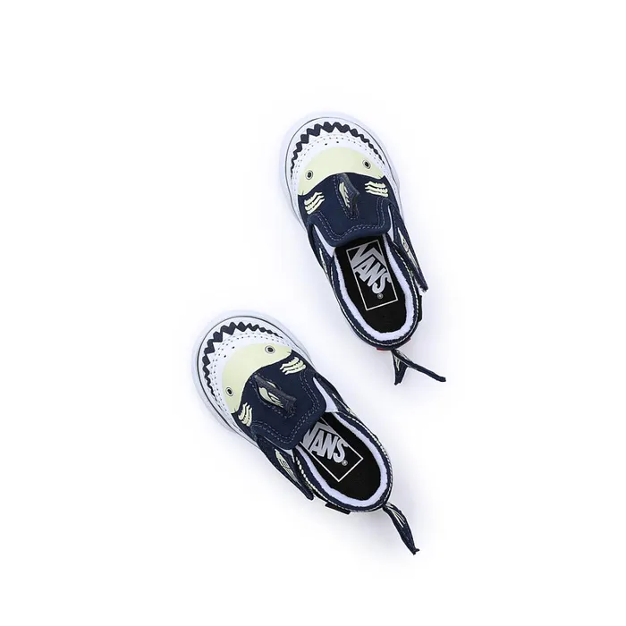 Vans Classics Kids Toddler SlipOn Glow In The Dark Shoes 14 Years Blue