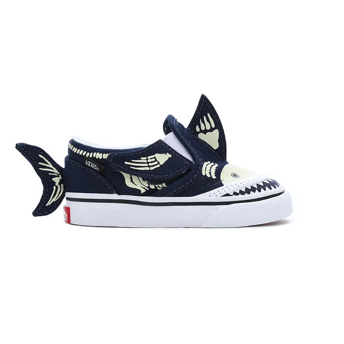 Vans Classics Kids Toddler SlipOn Glow In The Dark Shoes 14 Years Blue