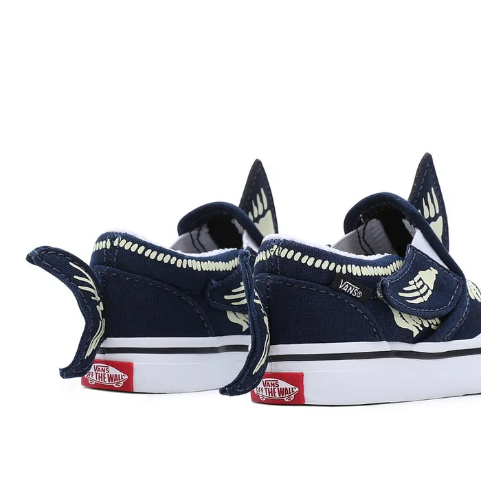 Vans Classics Kids Toddler SlipOn Glow In The Dark Shoes 14 Years Blue
