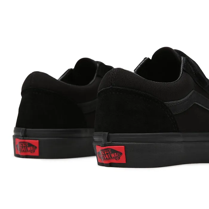 Vans Classics Kids Youth Old Skool Hook And Loop Shoes 814 Years Black