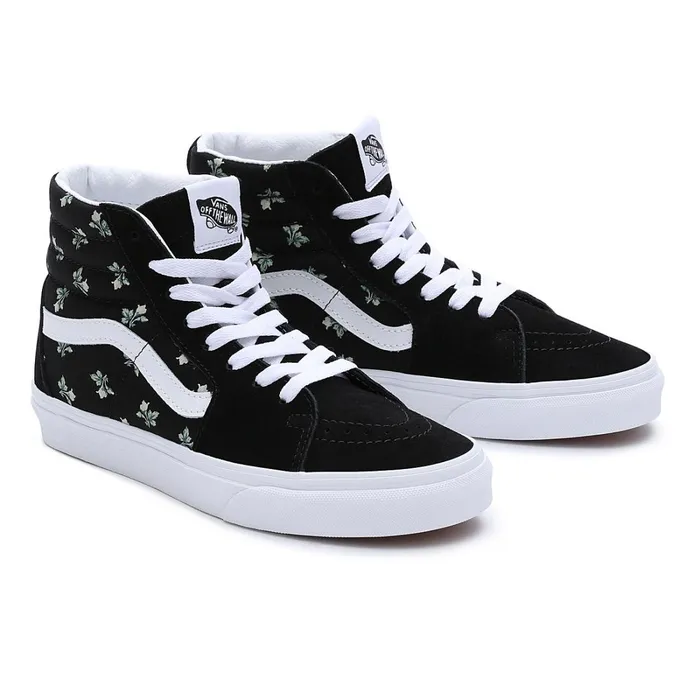 Vans Classics Men Floral Sk8Hi Shoes Black