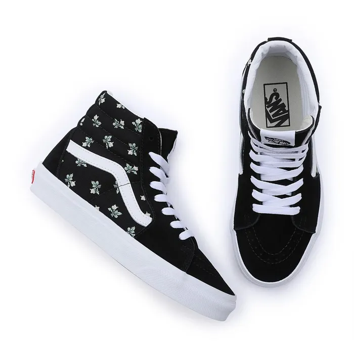 Vans Classics Men Floral Sk8Hi Shoes Black