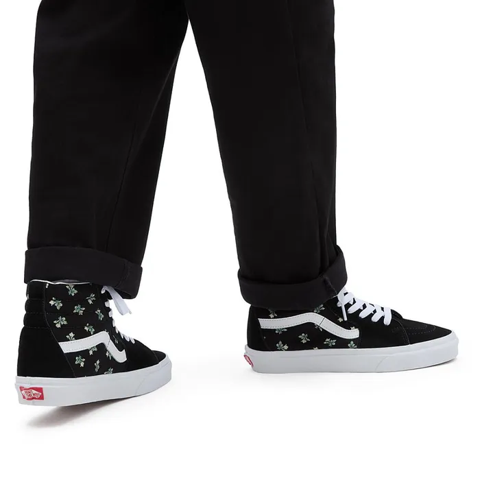 Vans Classics Men Floral Sk8Hi Shoes Black