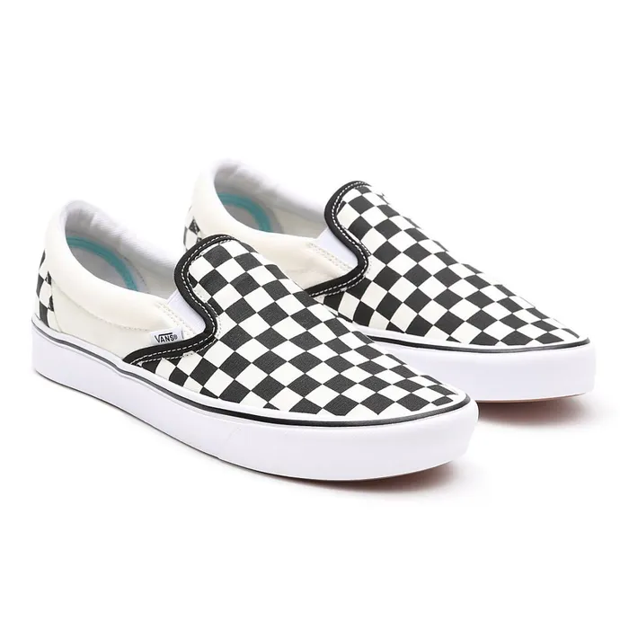 Vans Comfycush Shoes WomenMen Comfycush SlipOn Shoes Black White