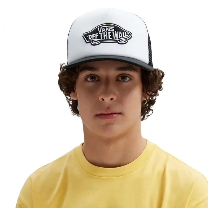 Vans Hats and Beanies Women Classic Patch Curved Bill Trucker Hat Black