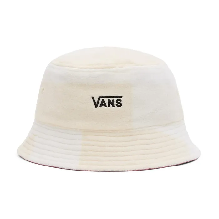 Vans Hats and Beanies Women Winter Checker Bucket Hat White