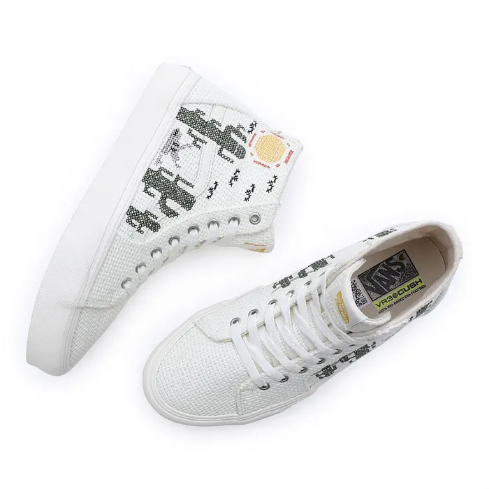 Vans HiTop Shoes Men Desert Embroidery Sk8Hi Tapered VR3 Shoes White