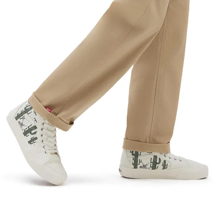 Vans HiTop Shoes Men Desert Embroidery Sk8Hi Tapered VR3 Shoes White
