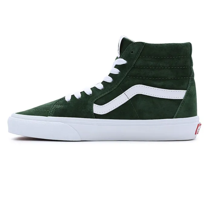 Vans HiTop Shoes Men Pig Suede Sk8Hi Shoes Green