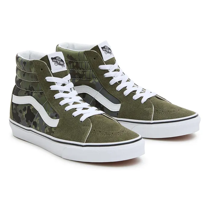 Vans HiTop Shoes Men Sk8Hi Shoes Green Grey