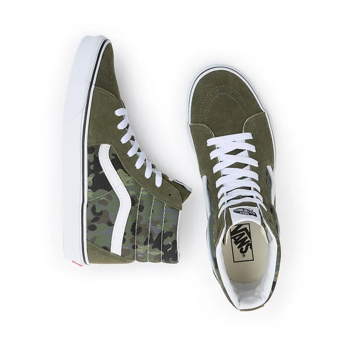 Vans HiTop Shoes Men Sk8Hi Shoes Green Grey