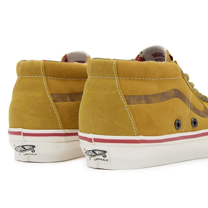 Vans HiTop Shoes Men Vault By X Nigel Cabourn OG Sk8Mid LX Shoes Pink