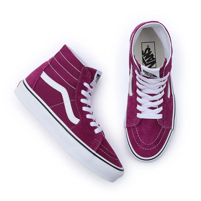 Vans HiTop Shoes Women Color Theory Sk8Hi Tapered Shoes Purple