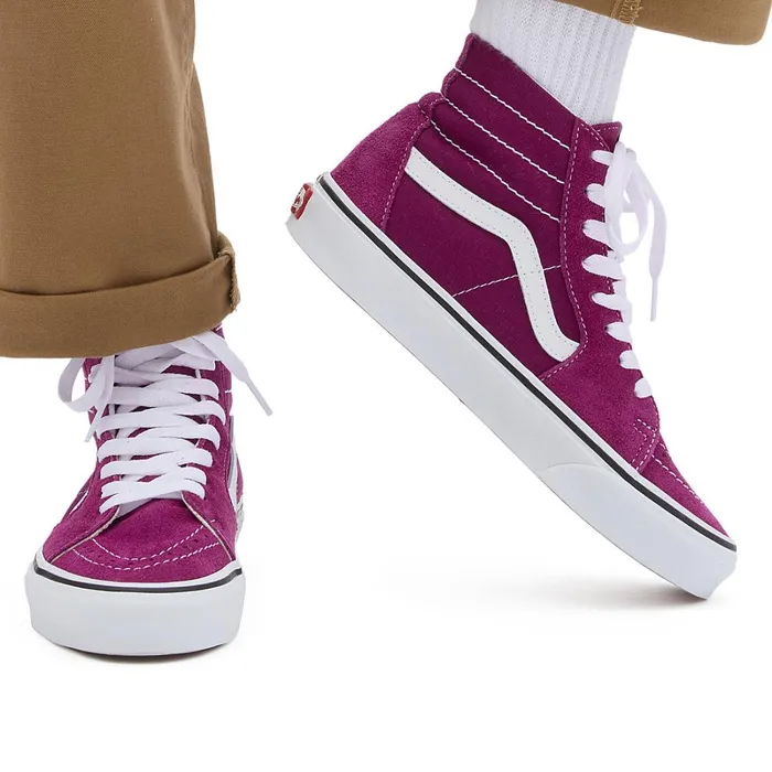Vans HiTop Shoes Women Color Theory Sk8Hi Tapered Shoes Purple