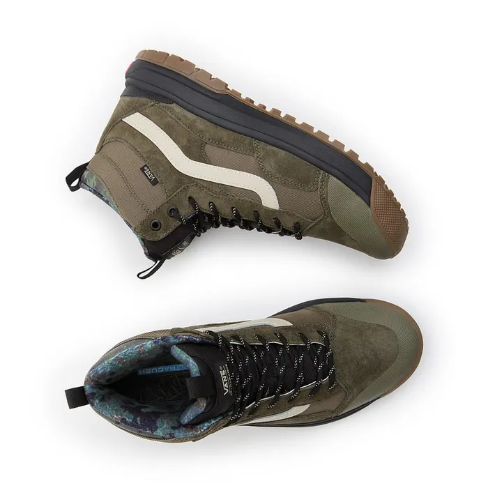 Vans HiTop Shoes Women Rain Camo UltraRange EXO Hi MTE1 Shoes Green