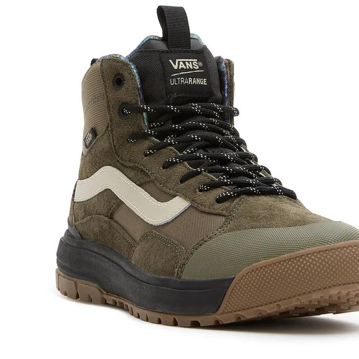 Vans HiTop Shoes Women Rain Camo UltraRange EXO Hi MTE1 Shoes Green