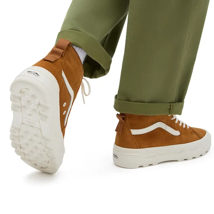 Vans HiTop Shoes Women Sentry Sk8Hi MTE1 Shoes Yellow Beige