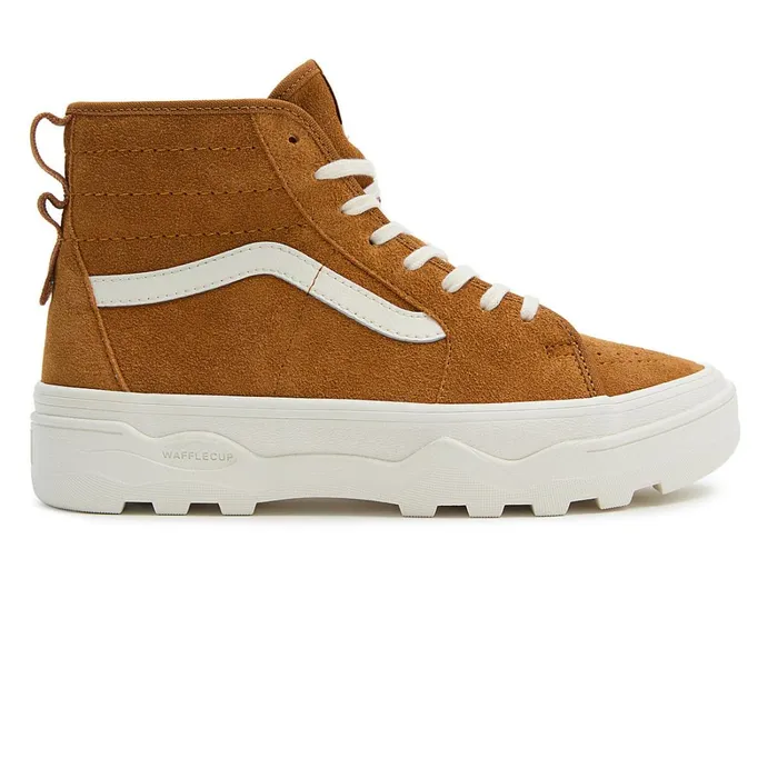Vans HiTop Shoes Women Sentry Sk8Hi MTE1 Shoes Yellow Beige