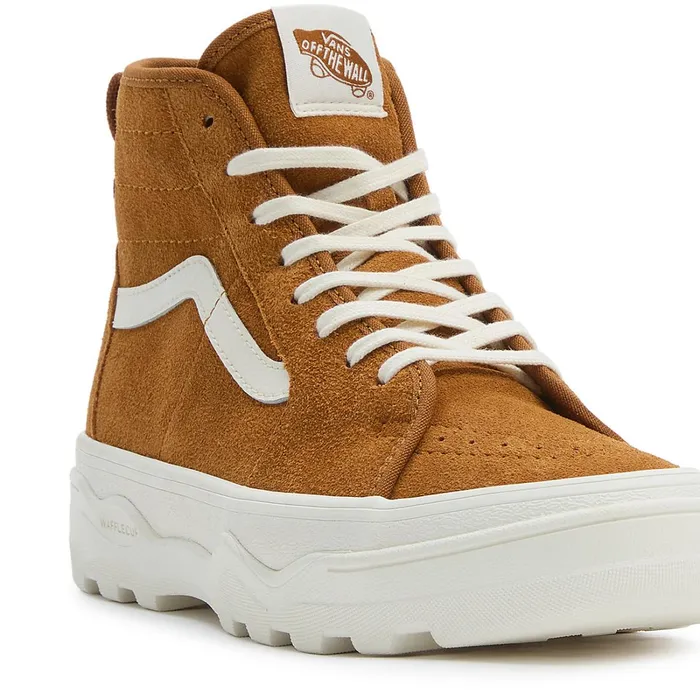 Vans HiTop Shoes Women Sentry Sk8Hi MTE1 Shoes Yellow Beige