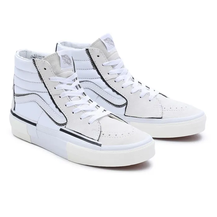 Vans HiTop Shoes Women Sk8Hi Reconstruct Shoes White