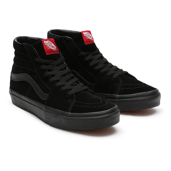 Vans HiTop Shoes Women Suede Sk8Hi Shoes Black