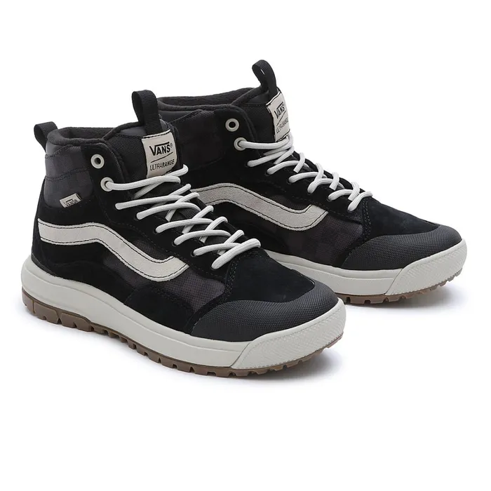 Vans HiTop Shoes Women Tonal Checkerboard UltraRange EXO Hi MTE1 Shoes Black