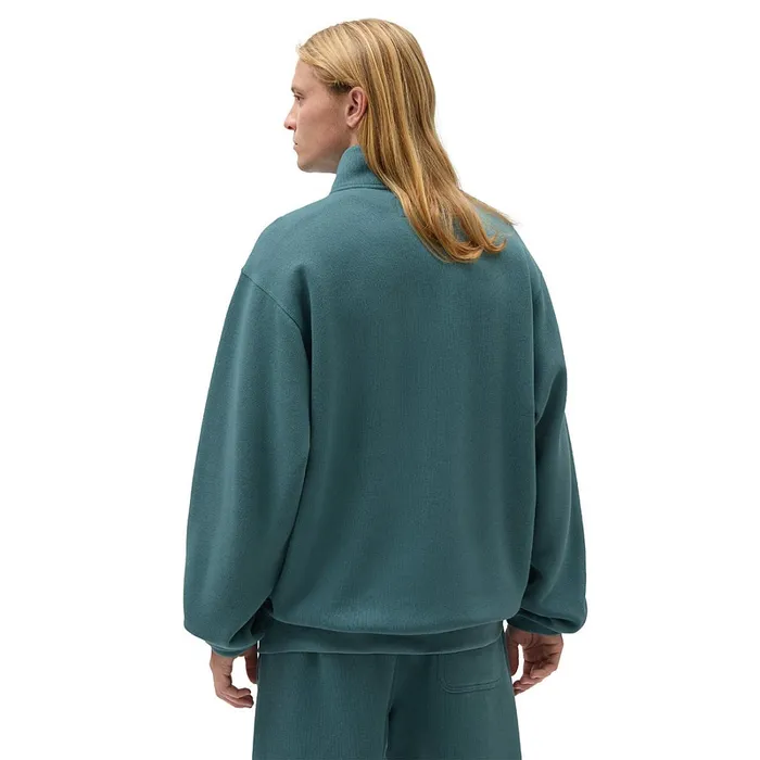 Vans Hoodies and Sweatshirts Men ComfyCush Quarter Zip Sweatshirt Blue Green