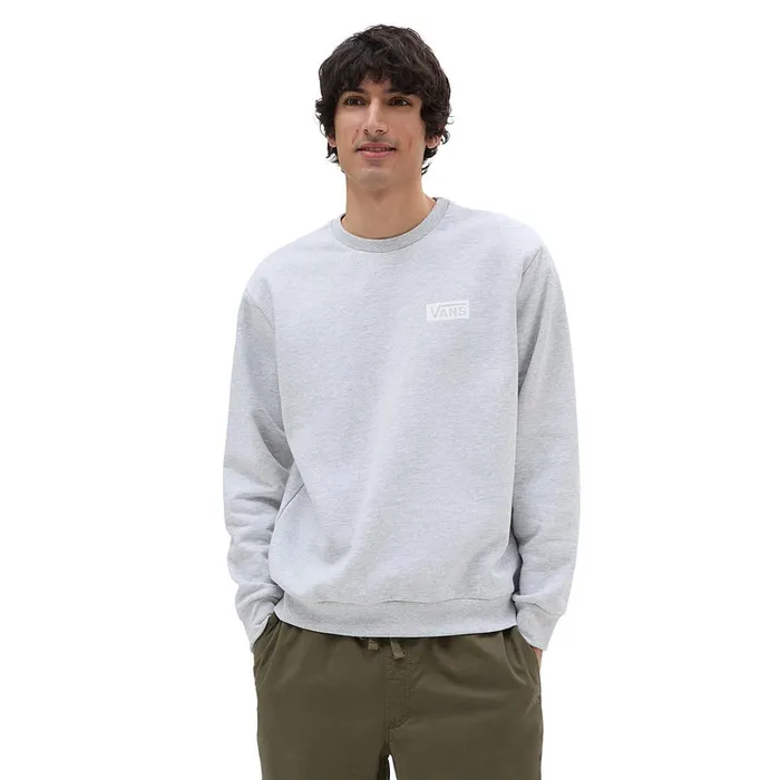 Vans Hoodies and Sweatshirts Men Relaxed Fit Crew Sweatshirt Grey