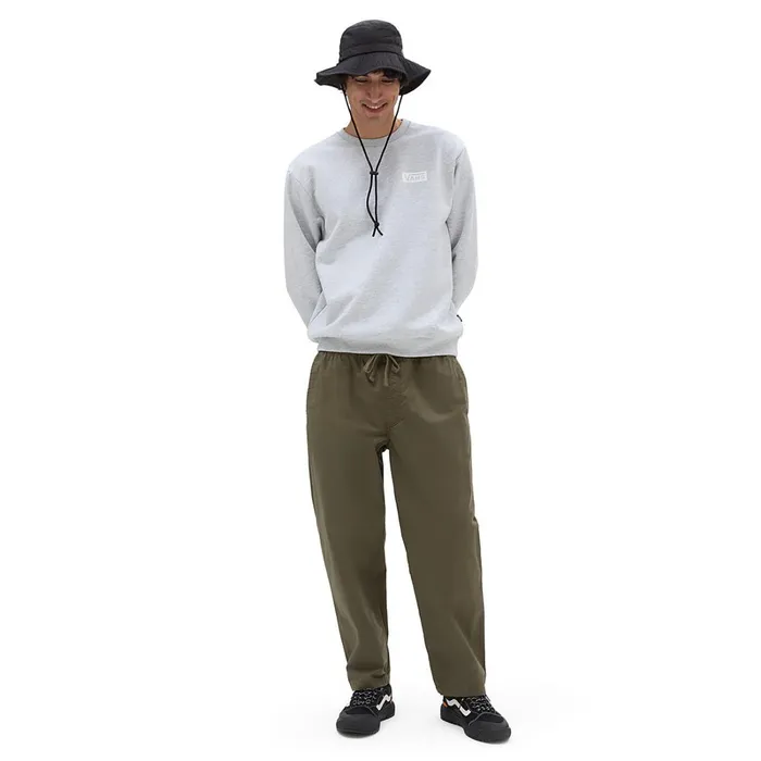 Vans Hoodies and Sweatshirts Men Relaxed Fit Crew Sweatshirt Grey