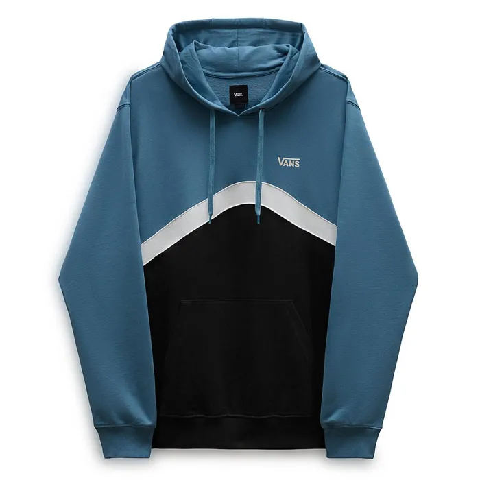 Vans Hoodies and Sweatshirts Men Sidestripe Block Pullover Hoodie Black
