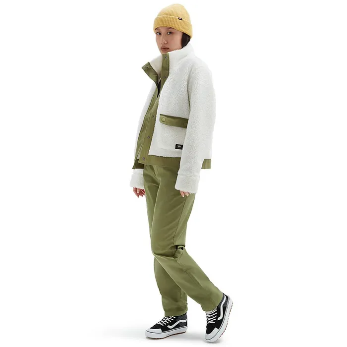 Vans Jackets and Coats Women Tevis Sherpa Fleece Jacket White