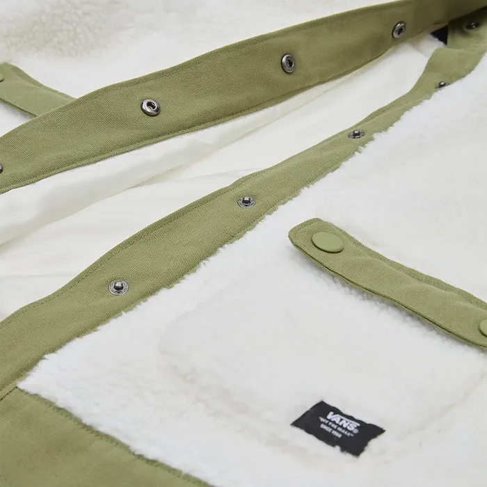 Vans Jackets and Coats Women Tevis Sherpa Fleece Jacket White