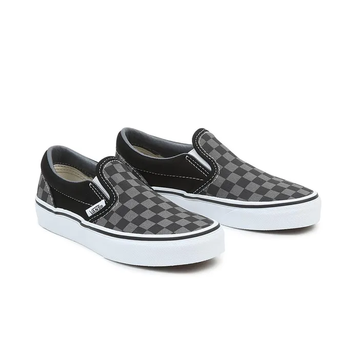 Vans Kids Shoes 48 Years Kids Checkerboard Classic SlipOn Shoes 48 Years Black Grey