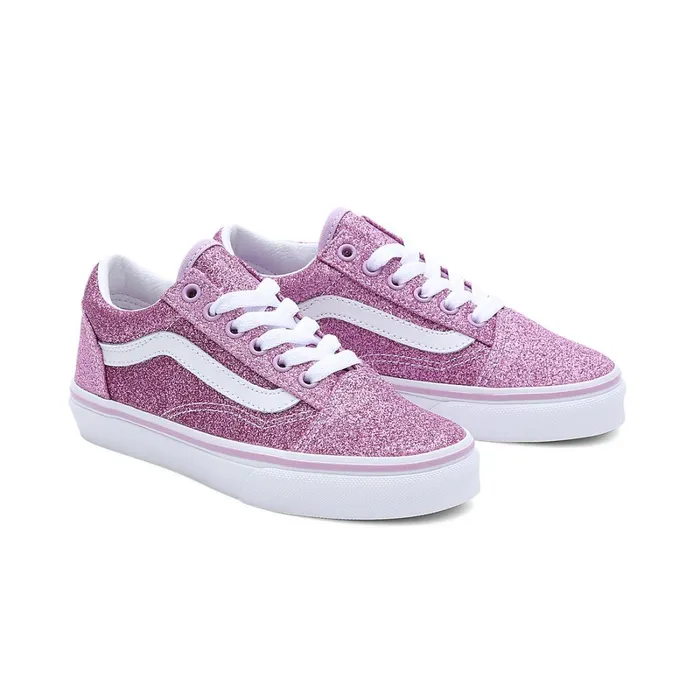 Vans Kids Shoes 48 Years Kids Glitter Old Skool Shoes 48 Years Purple