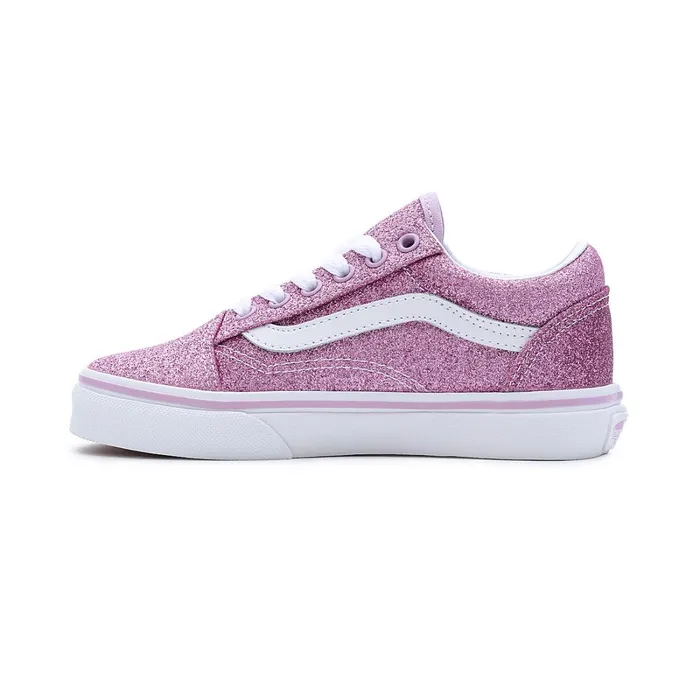 Vans Kids Shoes 48 Years Kids Glitter Old Skool Shoes 48 Years Purple