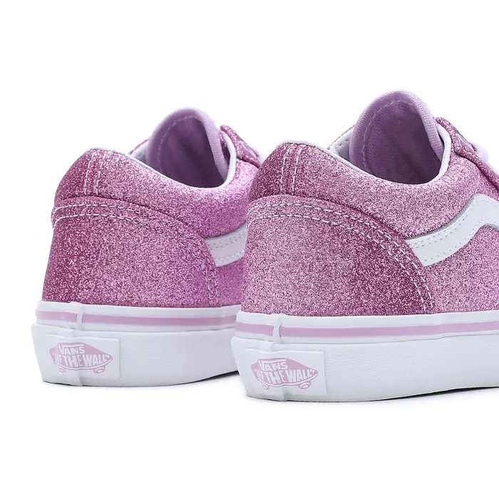Vans Kids Shoes 48 Years Kids Glitter Old Skool Shoes 48 Years Purple