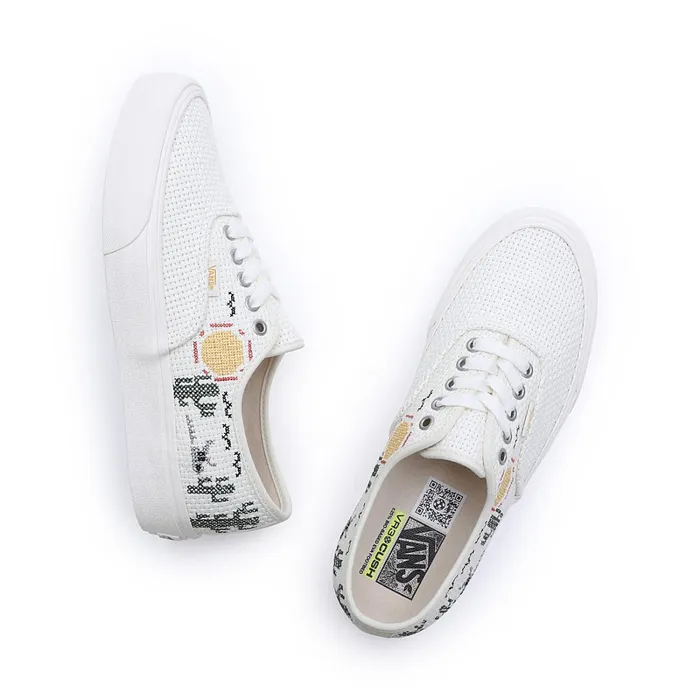 Vans Lowtop Shoes Men Desert Embroidery Authentic VR3 Shoes White