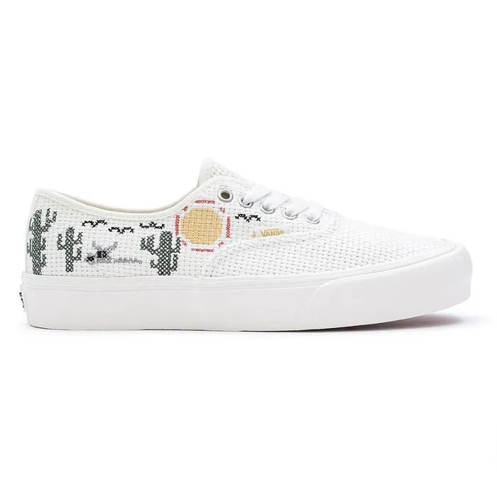 Vans Lowtop Shoes Men Desert Embroidery Authentic VR3 Shoes White