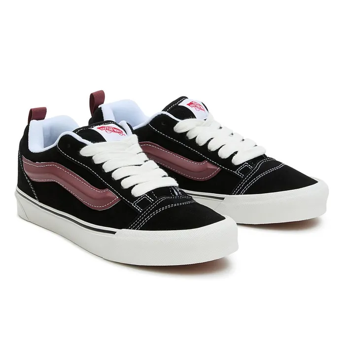 Vans Lowtop Shoes Men Knu Skool Shoes Black Red