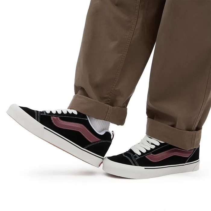 Vans Lowtop Shoes Men Knu Skool Shoes Black Red