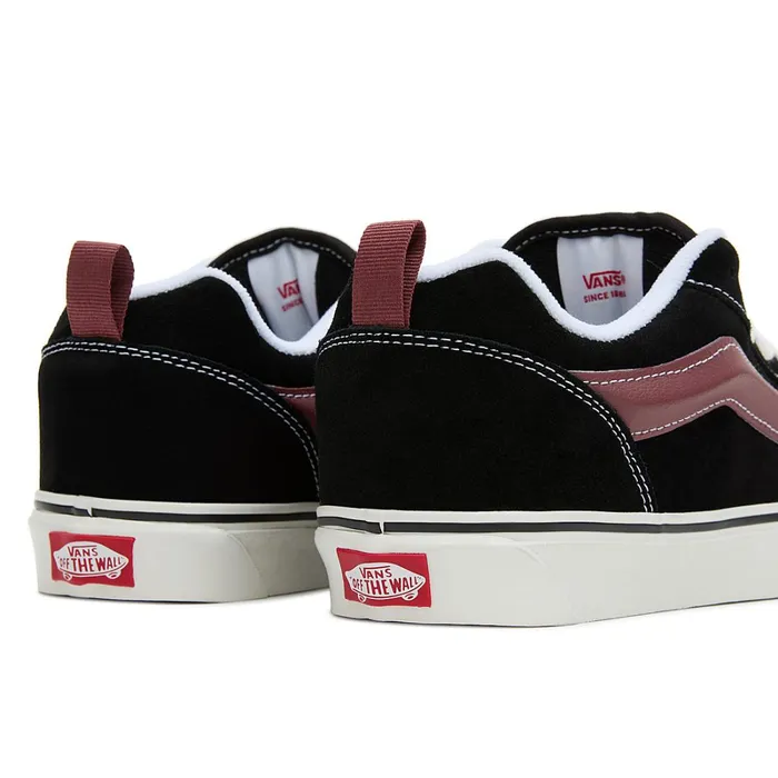 Vans Lowtop Shoes Men Knu Skool Shoes Black Red