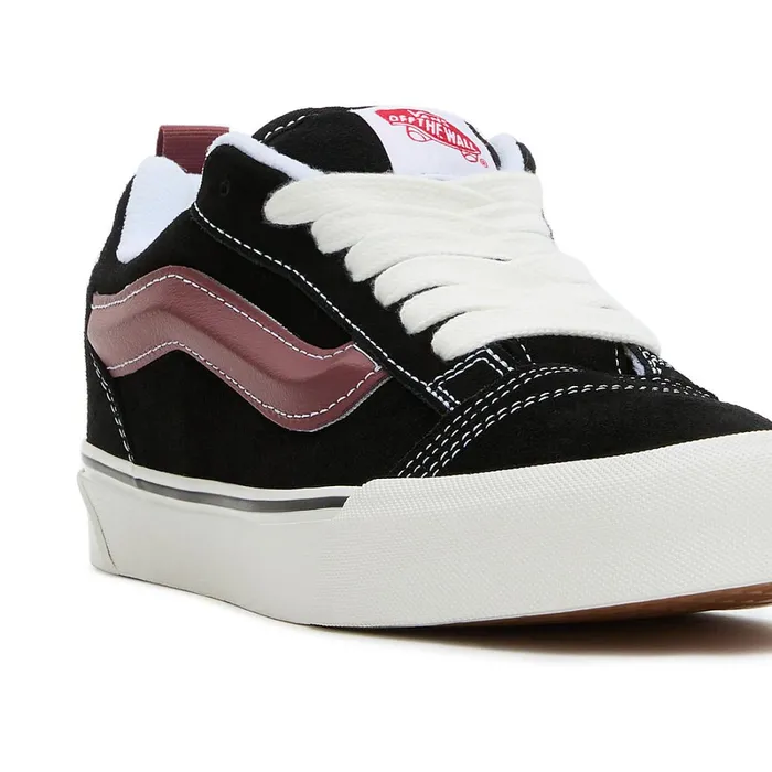 Vans Lowtop Shoes Men Knu Skool Shoes Black Red