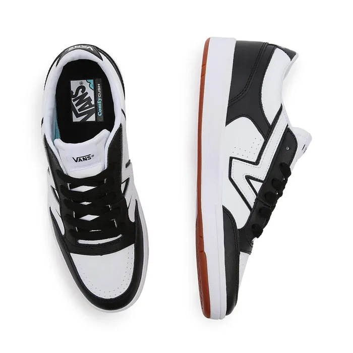 Vans Lowtop Shoes Men TwoTone Lowland ComfyCush Shoes Black White