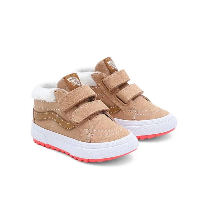 Vans MTE Shoes Kids Toddler Sk8Mid Reissue Hook And Loop MTE1 Shoes 14 Years Brown