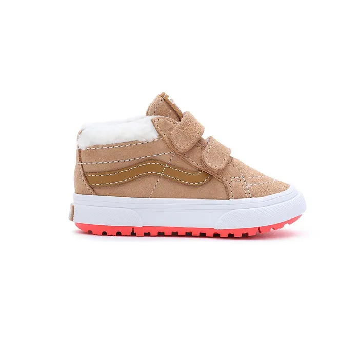 Vans MTE Shoes Kids Toddler Sk8Mid Reissue Hook And Loop MTE1 Shoes 14 Years Brown
